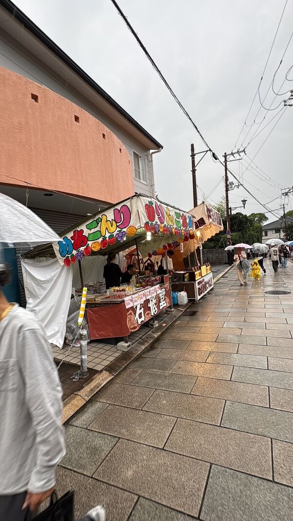 確認待ちの屋台写真
