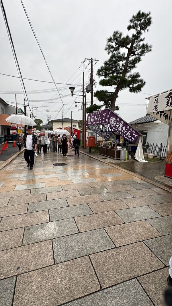 確認待ちの屋台写真